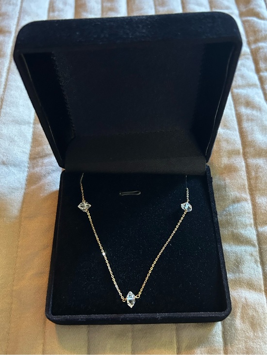 Aniri Designs Jewelry - Delicate Herkimer Diamond Station Necklace
